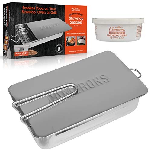 Stovetop Smoker Gourmet Mini (7” x 11” x 3.5”) Stainless Steel