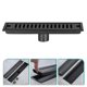 thumbnail image 2 of Shower Floor Drain Floor Hair Strainer Black Rectangle Shower Drain Filter, 2 of 3