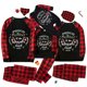 thumbnail image 1 of Pijamas familiares a juego de Navidad, conjunto de pijamas negros, elfo orgulloso, miembro de lista traviesa, 2023, 1 of 3