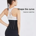 thumbnail image 4 of Women Waist Trainer Cincher Belt Tummy Control Sweat Girdle Workout Slim Belly Band for Weight Loss, Back Support Sweat Crazier Slimming Body Shaper Silver Ion Material Belt-Sport Girdle Belt,Black,S, 4 of 16