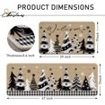 thumbnail image 3 of Welcome Black White Christmas Tree Kitchen Rugs Set of 2, Xmas Holiday Buffalo Plaid Snowfalke Kitchen Mats Decor, Winter Farmhouse Floor Door Mat Home Decorations - 17x30 and 17x47 Inch, 3 of 6