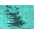 thumbnail image 1 of Ahgly Company Indoor Rectangle Oriental Turquoise Blue Industrial Area Rugs, 2' x 5', 1 of 4