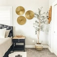 thumbnail image 3 of 12" Gold Wall Décor Pack of 3 Metal Starbursts Radial Plate Wall Art Modern Accent Hanging Wall Decorations For Home Office Bedroom Or Living Room Wall Sculptures, 3 of 6