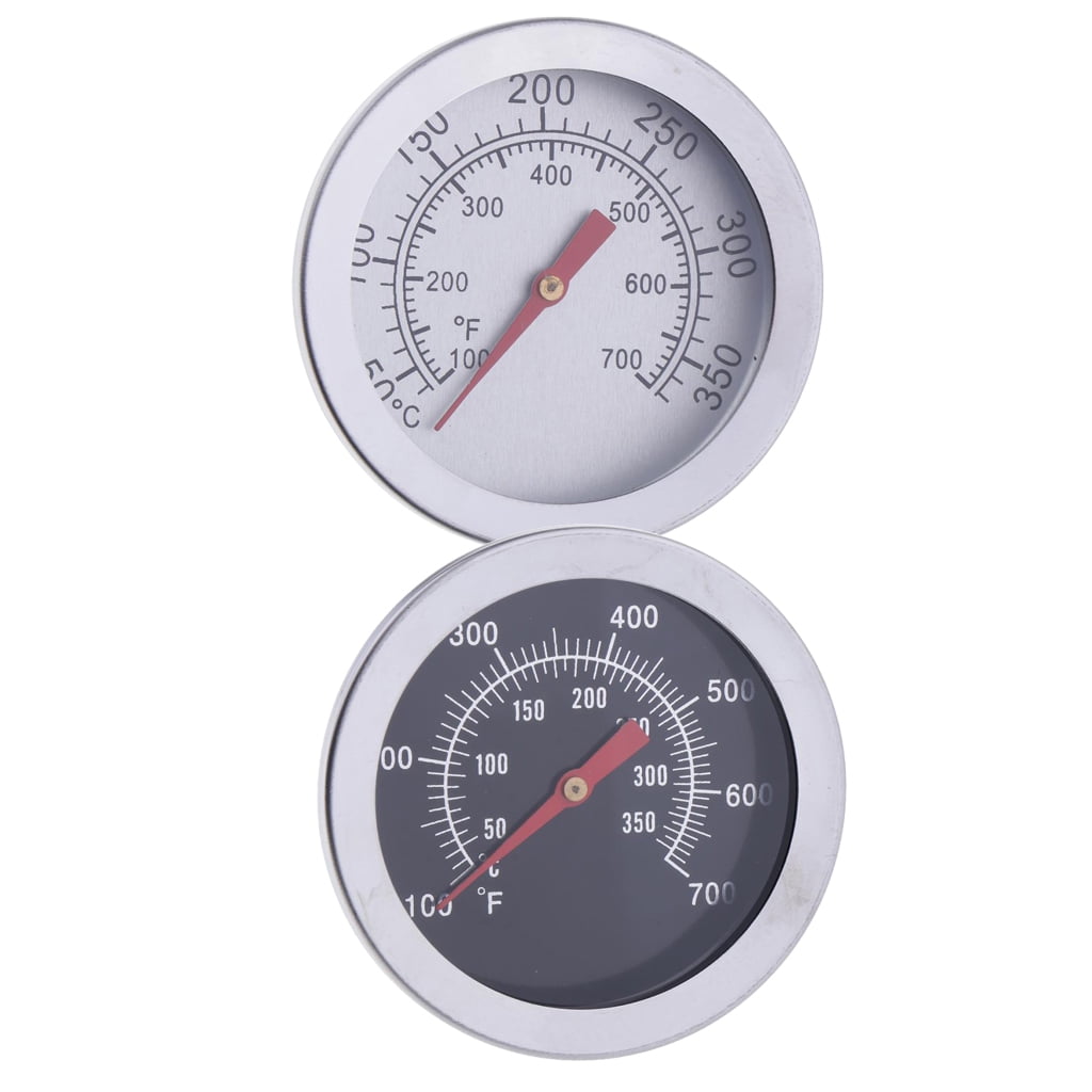 2pcs 100-550℉ Barbecue BBQ Smoker Grill Thermometer Meat Temperature Gauge 