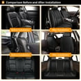 thumbnail image 4 of DIKSOAKR Car Seat Covers Full Set for Kia Sportage 2009-2025: Seat Cover Faux Leather Breathable Waterproof Compatible Airbag (Black), 4 of 7
