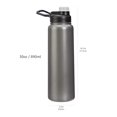 thumbnail image 3 of Amazon Basics Botella de Agua Aislada de Acero Inoxidable Grande, Tapa con Boquilla, 30.1 onzas, Gris, 3 of 6
