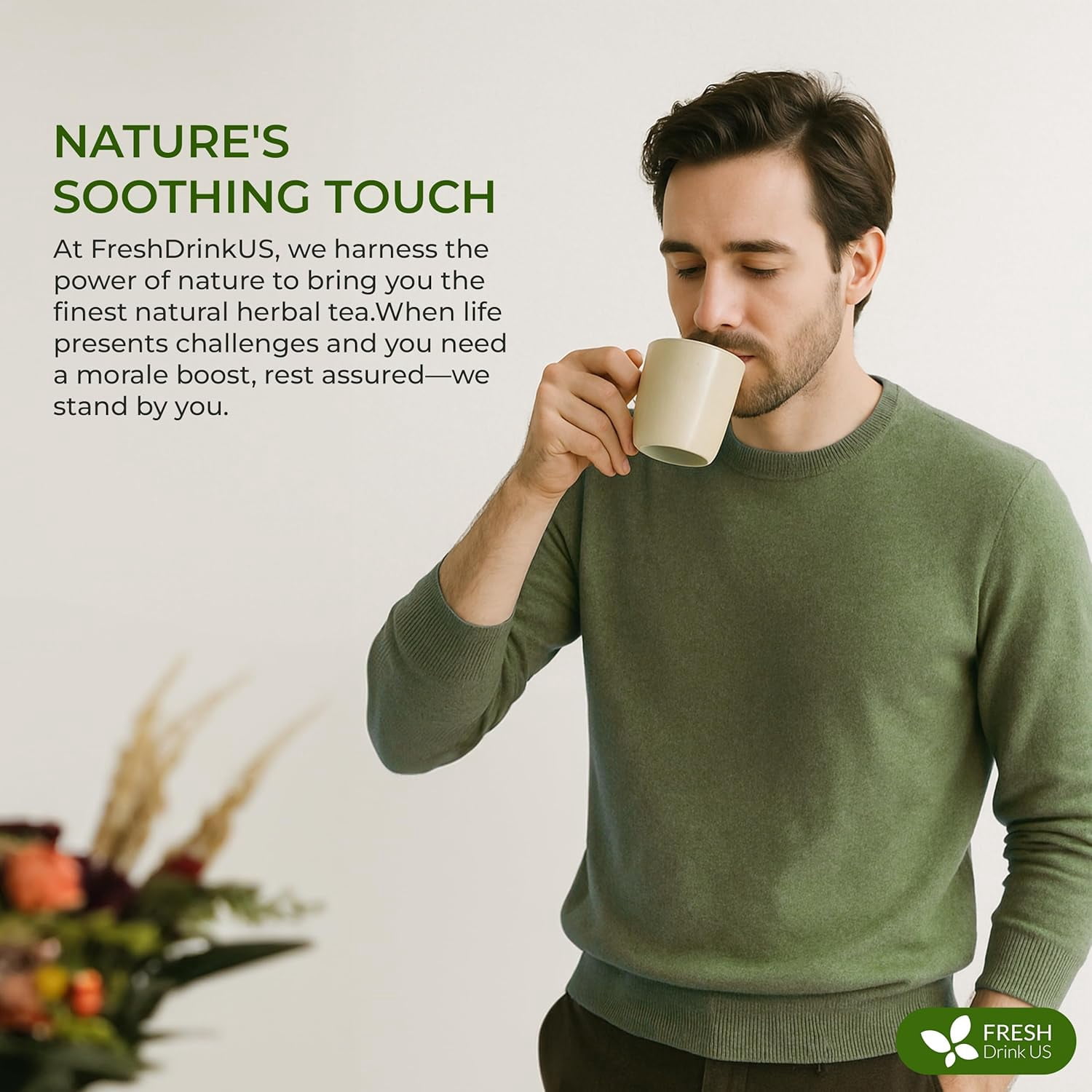 FreshDrinkUS, Premium 135 Tea Bags Men Super Detox Tea – Herbal Blend with Senna, Dandelion Root, Ginger, Peppermint & More – 100% Natural, Sugar-Free. Caffeine-Free, Gluten-Free, Vegan