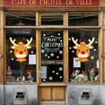 thumbnail image 1 of Christmas Window Sticker Beatuiful Various Christmas Pattern Window Decals Christmas Tree Santa Claus for Home Shop Window and Wall Decoration (Cute Elk), 1 of 5