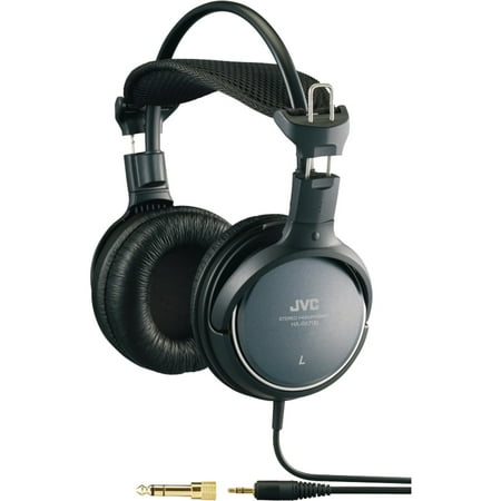 JVC High Quality Full Size Headphones with Comfort Band Cushion. Full-Size Headphones with Deep Bass Sound and Optimum Comfort HA-RX700 (Black)