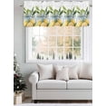 thumbnail image 5 of Lemon Curtain Valances for Windows, Summer Watercolor Fruit Green Leaf in Vase Kitchen Valance Window Treatment, Light Filtering Block Curtains for Bathroom/Bedroom/Living Room 54'' x 18'', 5 of 9