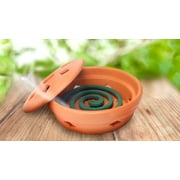PIC Mosquito Coils with Terra Cotta Burner, Mosquito Repellent, 3 oz, 5 Pc Box