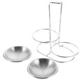 thumbnail image 5 of Stainless Ladle Holder with Two Bowls, Tabletop Soup Ladle Rest for Kitchen and Dining Use, 5 of 5