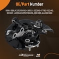 thumbnail image 6 of Maxpeedingrods Front Steering Knuckle & Wheel Hub Bearing Assembly for Toyota Corolla 2003-2008 Passenger Side 698-388 432121901 47782-12240, 6 of 10