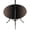 Brown and Black, variant on Round Outdoor Tablecloth with Umbrella Hole and Zipper, Orange Black Ombre Fitted Table Cover with Elastic Edge for 31-35 Inch, Modern Gradient Abstract Art Waterproof Patio Tablecoths for Picnic