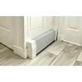 thumbnail image 2 of Baseboarders Premium Easy Slip-on Baseboard Heater Cover - White (Any Size, Closed End Cap - Right), 2 of 6