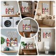 thumbnail image 6 of Ships Next Day Canvas Wall Art 12"x12", Christmas Wood Framed Canvas Print Painting, Xmas Berry Winer Snowflake Snowman Grey Ready to Hang Small Picture Wall Decor for Home Kitchen Dining Room Office, 6 of 9