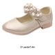 thumbnail image 2 of Jumpingount Bailarinas Infantiles Disponibles En Tallas Bordes Suaves Zapatos De Flores Blancas Para Niñas Delicados Y Hermosos Calzado Oro 31/18.8 cm, 2 of 6