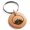 Rose, variant on Stainless Steel Lotus Zen Engraved Small Medallion Circle Charm Keychain Keyring