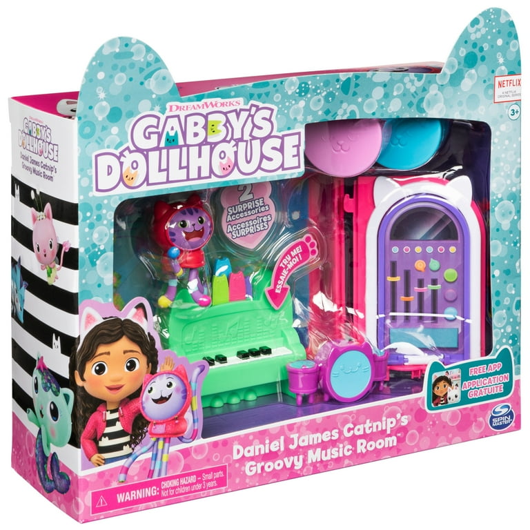 Gabby's Dollhouse DJ Catnip Groove Musical Playset with Daniel