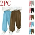 thumbnail image 4 of Odeerbi 2-12 Years Kids Boys Girls 2 PCS Modal Sweatpants Summer Workout Athletic Sports Jogger Pants Breathable Loose Casual Joggers, 4 of 4
