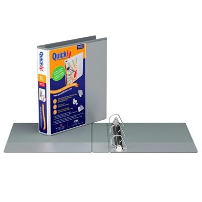 Binder-Quickfit View, 1.5" D-Ring Grey