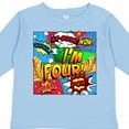 thumbnail image 4 of Inktastic I'm Four Comic Book Boys or Girls Long Sleeve Toddler T-Shirt, 4 of 5