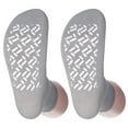 thumbnail image 2 of 2 Pairs Grey Non Skid Hospital, Yoga, Pilates, Gripper Slipper Socks Men's or Women Size XL Ankle, 2 of 6
