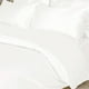 thumbnail image 3 of Juego de Funda de Edredón Unique Bargains de Satén 3 Piezas Blanco Crema 230x265cm 2 Fundas de Almohada 51x91cm, 3 of 6