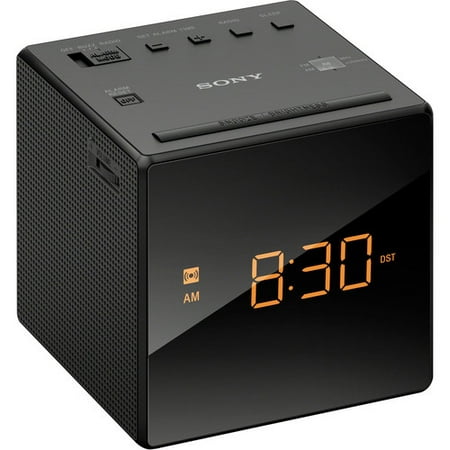 Sony AM/FM Compact Alarm Clock Radio with Easy to Read, Backlit LCD Display, Battery Back-Up, Adjustable Brightness Control, Programmable Sleep Timer, Daylights Savings Time (Best Daylight Alarm Clock)