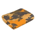 thumbnail image 4 of Polyester Long Towel Multi-Size Water Absorption Good Bright Fluffy Soft For Bathroom Swimming Pool Beach Outdoor Travel Texture Camo Army Orange_2, 4 of 8
