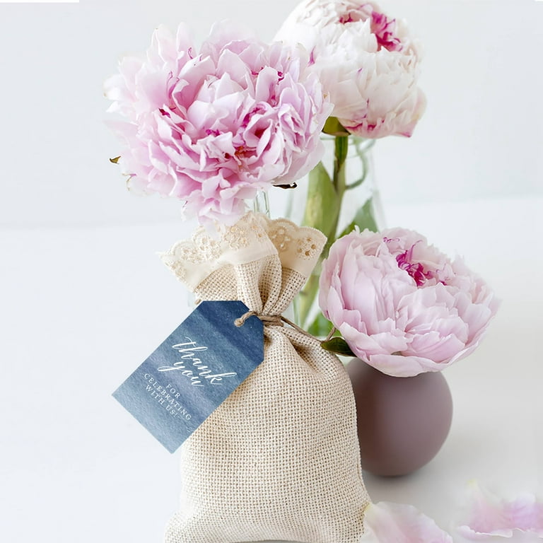 Navy Peony - Holiday Gift Tags, Labels and Sticker Sheets in Glitters