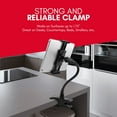 thumbnail image 6 of Macally Adjustable Flexible Tablet & Phone Holder - Clip On Clamp for Desks, Black, 6 of 7