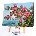 thumbnail image 2 of Kit de pintura DIY por número regalo único patrón de Camelia junto al mar herramientas para matar el tiempo FLhrweasw Nuevo, 2 of 9