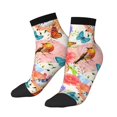 thumbnail image 2 of Bingfone Flowers And Birds Watercolor Design Patterned Men'S Women'S Casual Cotton Socks, 2 of 9