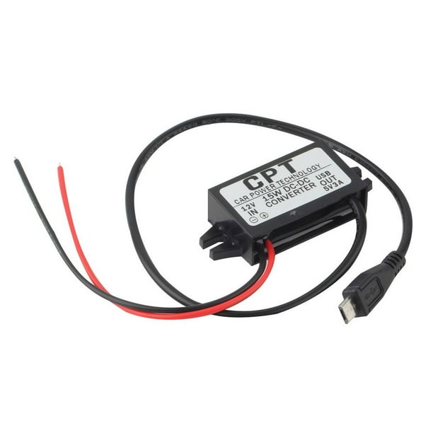 Transformateur mini USB 5V à 12V /1A - Tout pour votre voiture et
