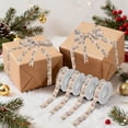 thumbnail image 7 of 5 Rolls Christmas Ribbon 1.5 inch Wide Decorative Ribbon for Gift Wrapping and Holiday Decorations Hazy Ethereal Flowers, 7 of 7
