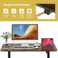 thumbnail image 5 of GOFLAME Height Adjustable Electric Standing Desk, 44 x 24 Inches Sit to Stand Computer Workstation with Cable Management Hole, Ergonomic Stand up Desk with Splice Board for Home Office, Rustic Brown, 5 of 9