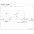 thumbnail image 2 of Kingston Brass KS1295AL 8 Inch Center Wall Mount Kitchen Faucet - Oil Rubbed Bronze, 2 of 2