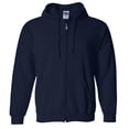 thumbnail image 1 of Gildan - Sudadera con cremallera y capucha Modelo Blend Unisex hombre mujer - Deporte/Gimnasio (Azul marino), 1 of 2