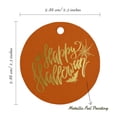 thumbnail image 6 of Inkdotpot Pack Of 50 Happy Halloween Halloween Favor Paper Tags Craft Real Gold Foil Hang Tags, 6 of 7