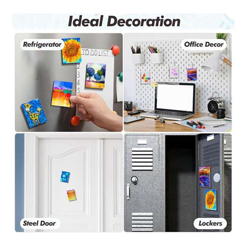 75 Pcs Magnetic Painting Canvas Panel Magnetic Mini Canvas Boards Canvas Blank Canvases for Painting Art Gift DIY Decor