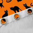 thumbnail image 4 of jejeloiu Cute Cat Kitten Curtains Pack of 2 (42x84 Each),Kawaii Pet Animals Curtains Blackout,Orange Black Bedroom Curtains For Boys Kids,Luxury Bedroom Decor, 4 of 6