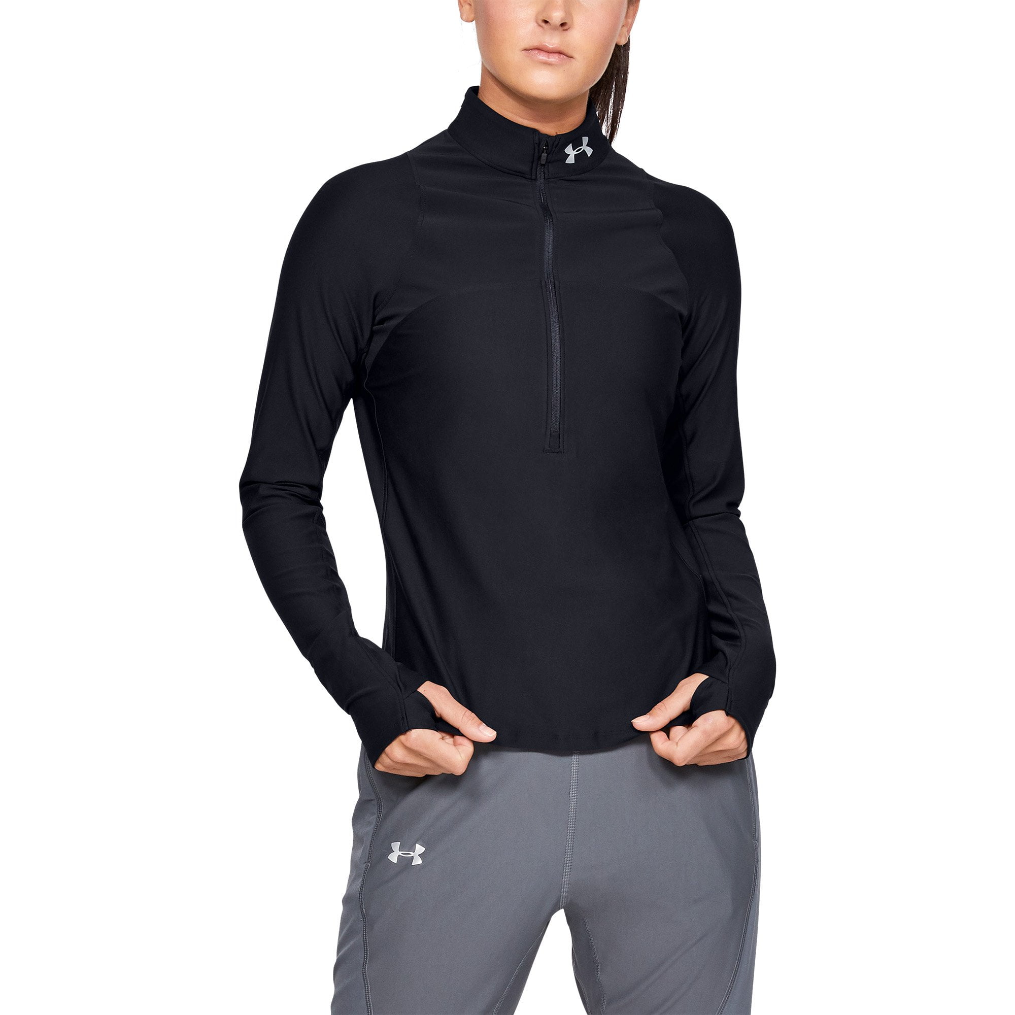 black under armour half zip women's