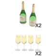 thumbnail image 1 of 1/12 Miniaturas Licor Champán de Cerveza Pub Juguete para Juego de Imitación Macarena Botellas de vino en miniatura, 1 of 8