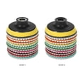 thumbnail image 4 of 10Pcs 3-Inch Diamond Flexible Polishing Pads Grinding Disc + 1Pc Backing Pad For Granite Marble Stone Ceramic Tile Concrete, 4 of 7