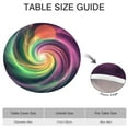 thumbnail image 6 of Colorful Tie Dye Spiral Galaxy Pattern Round Fitted Tablecloth with Elastic Edge,Dining Table Cover Waterproof,Outdoor Round Tablecloth for Camping,Dining,Indoor and Outdoor, 6 of 7