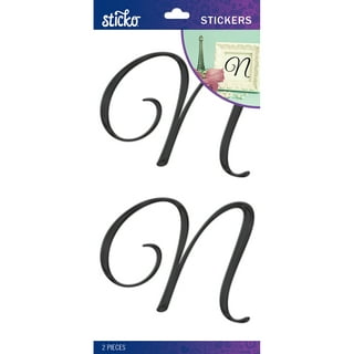 Letter N, Monogram, Name Initial Sticker for Sale by ZSak