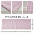thumbnail image 4 of NICETOWN Linen Valance for Windows, Double Layer Farmhouse Kitchen Valance, Rod Pocket Light Filtering Ventilated Fabric Valance, Pink, 52"x18", 1 Panel, 4 of 8