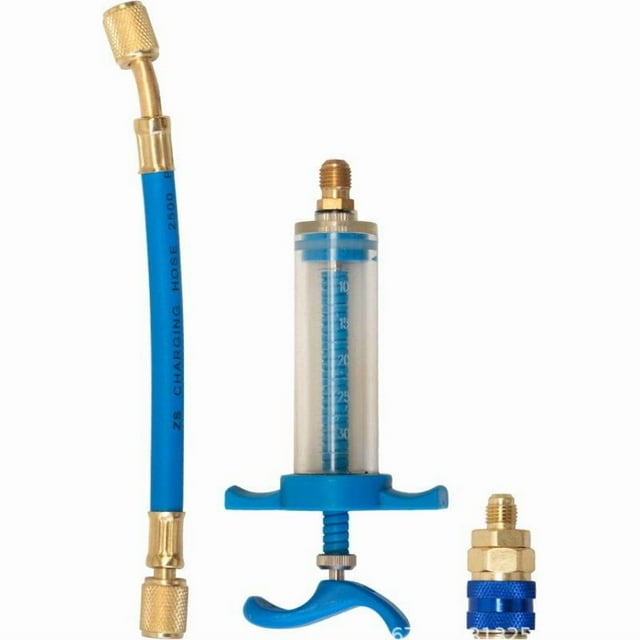 2023 New Automatic Air Conditioning Oil & Dye Injector Tool, 1oz Syringe, HVAC Professional Service, High Quality Auto Parts