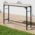 thumbnail image 3 of Outsunny 55" Outdoor Bar Table with Built-In Bottle Opener, Steel Frame, 3 of 10